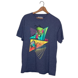 Invader Zim Men's Large L Gir Retro Vintage Soft‎ Cotton Blend Graphic T-Shirt